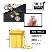 MicroDrive 64GB USB 2.0 Metallo Mini USB Flash Drive U Disco, 64GB