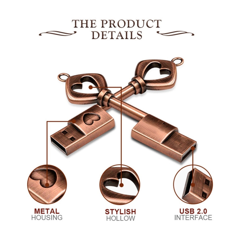 Disco MicroDrive USB 2.0 Rame Love Key U da 64 GB, 64GB
