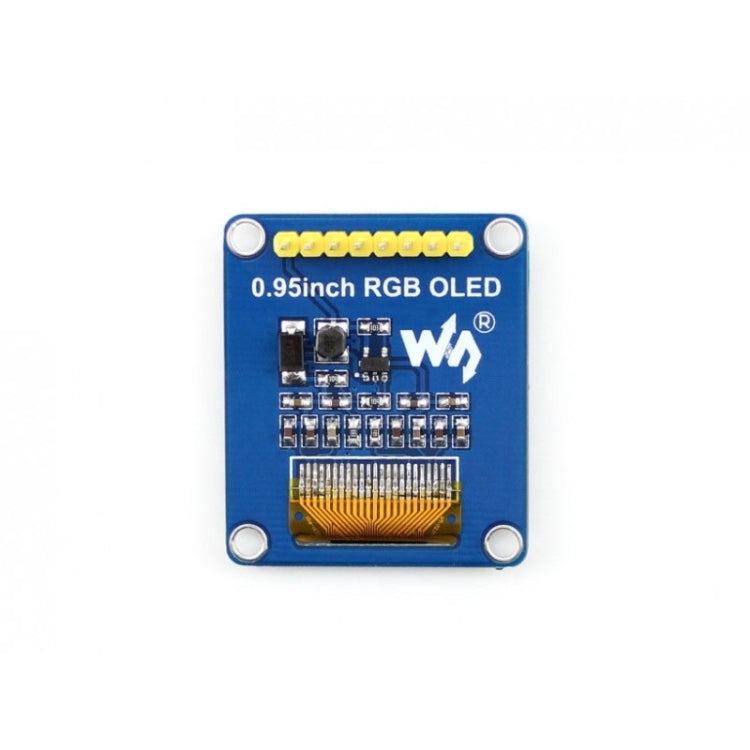 Waveshare OLED RGB da 0,95 pollici (B), interfaccia SPI, pinheader verticale dritto