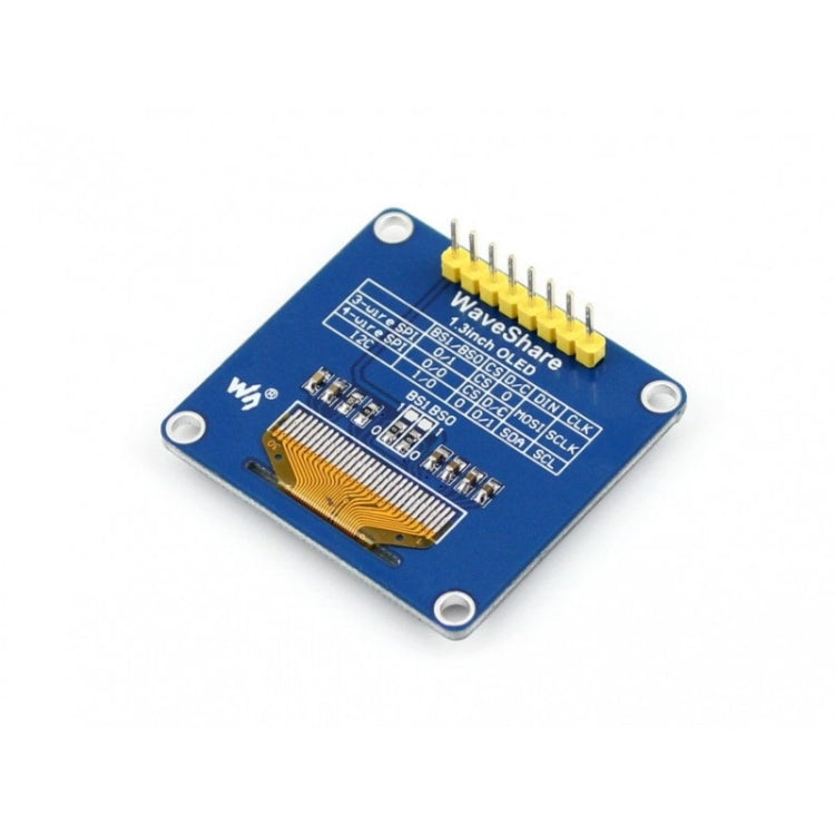 Waveshare da 1,3 pollici 128*64 OLED, interfacce SPI/I2C, pinheader verticale dritto