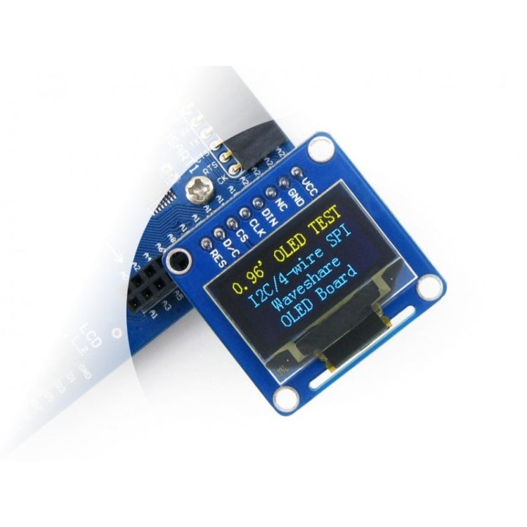 Waveshare 0,96 pollici 128*64 OLED (B), interfacce SPI/I2C, pinheader verticale dritto