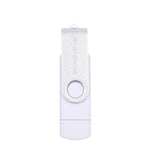 Computer portatile USB 2.0 MicroDrive da 32 GB Disco a U in metallo OTG rotante a doppio uso, 32GB