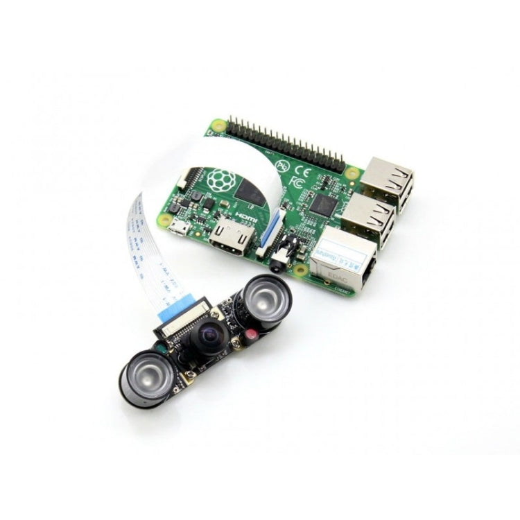 Modulo fotocamera Waveshare RPi (H), obiettivo fisheye, supporta la visione notturna, (H) Fisheye Lens Module