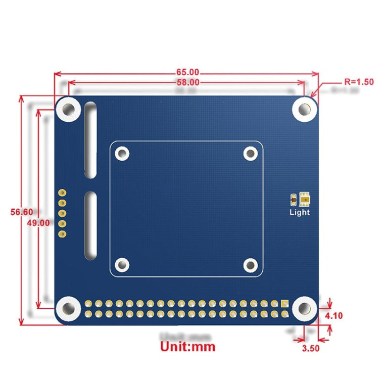 Waveshare 2-DOF Pan-Tilt HAT per Raspberry Pi, rilevamento dell'intensità della luce, interfaccia I2C