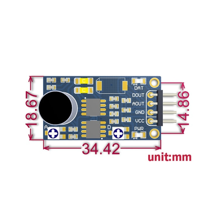 Sensore audio con amplificatore LM386 3,3-5,3V