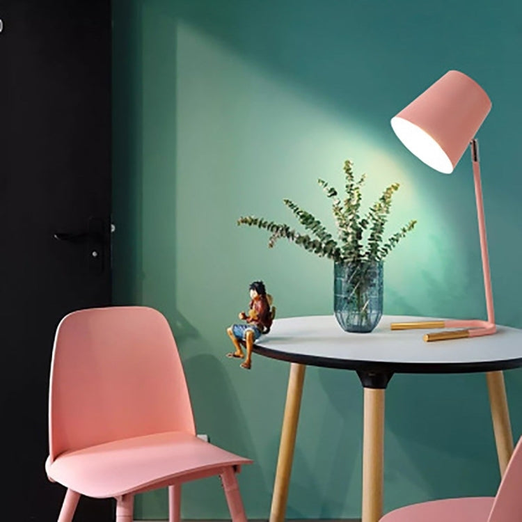 YWXLight Lampada da tavolo LED con paralume in metallo