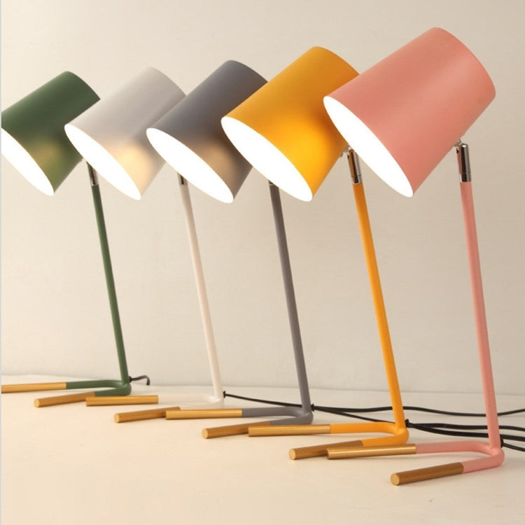 YWXLight Lampada da tavolo LED con paralume in metallo