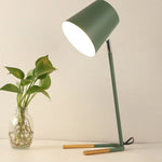YWXLight Lampada da tavolo LED con paralume in metallo