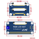 Display IPS 5 pollici 800x480 per Raspberry Pi DPI No Touch