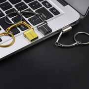 MiCRODATA 16GB USB 2.0 Computer e disco Mini U a due usi per auto (grigio argento), 16GB