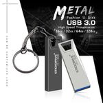STICKDRIVE 64GB USB 3.0 Mini disco U in metallo ad alta velocità, 64GB