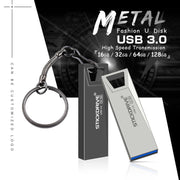 STICKDRIVE 64GB USB 3.0 Mini disco U in metallo ad alta velocità, 64GB