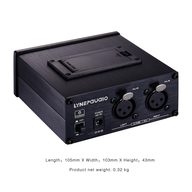 LINEPAUDIO B982 Amplificatore di potenza Strumento per batterista Amplificatore di segnale monitor per cuffie, doppio ingresso XLR, B982