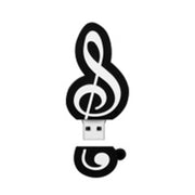 MicroDrive 64GB USB 2.0 Music Note U Disco, 64GB