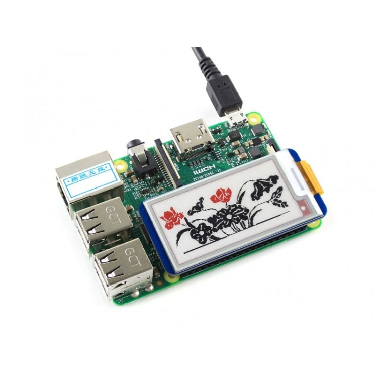 Waveshare Display E-Ink a tre colori da 2,13 pollici 212x104 Pixel HAT (B) per Raspberry Pi, 13448