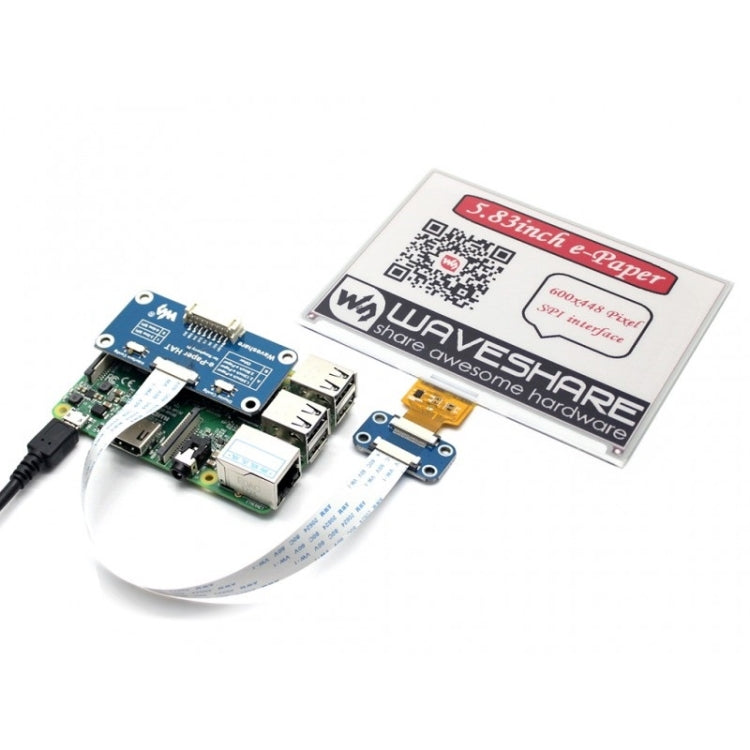 Display E-Ink 5,83 pollici 600x448 SPI per Raspberry Pi