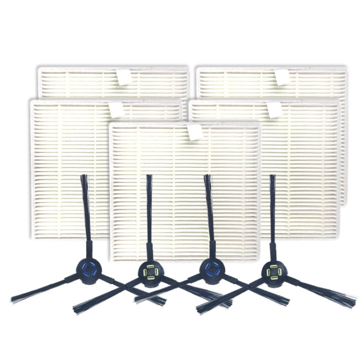 Set 2 paia spazzole laterali e 5 filtri per ILIFE V8S