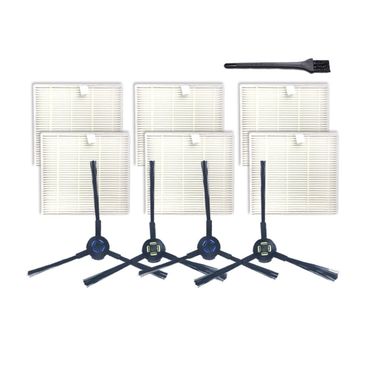 XI284 2 paia di spazzole laterali I258 + 6 filtri I206 + spazzola nera piccola G101 per ILIFE V8S
