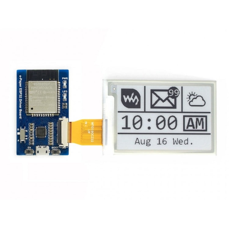 Scheda driver Waveshare Universal e-Paper Raw Panel, ESP32 WiFi / Bluetooth Wireless, 15823