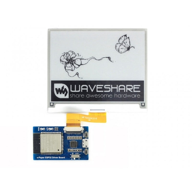 Scheda driver Waveshare Universal e-Paper Raw Panel, ESP32 WiFi / Bluetooth Wireless, 15823