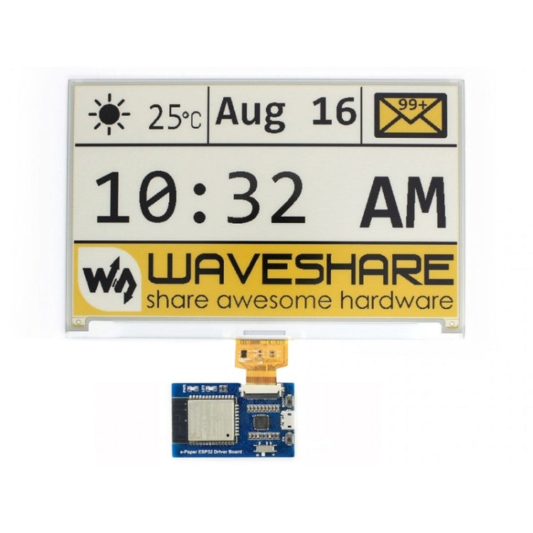 Scheda driver Waveshare Universal e-Paper Raw Panel, ESP32 WiFi / Bluetooth Wireless, 15823