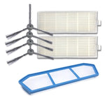 Set ricambi spazzole laterali e filtri per ILIFE A4 A4S A6