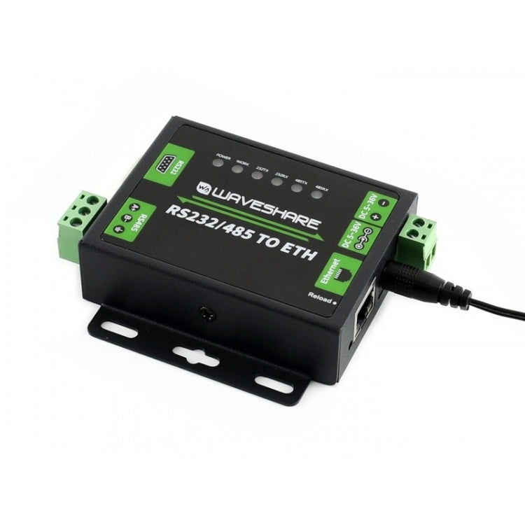 Convertitore industriale RS232 RS485 a Ethernet Waveshare