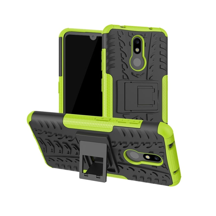 Custodia TPU+PC con supporto per Nokia 3.2