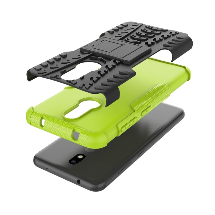 Custodia TPU+PC con supporto per Nokia 3.2