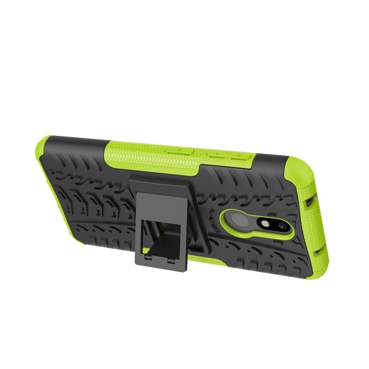 Custodia TPU+PC con supporto per Nokia 3.2