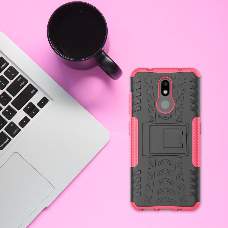 Custodia TPU+PC con supporto per Nokia 3.2