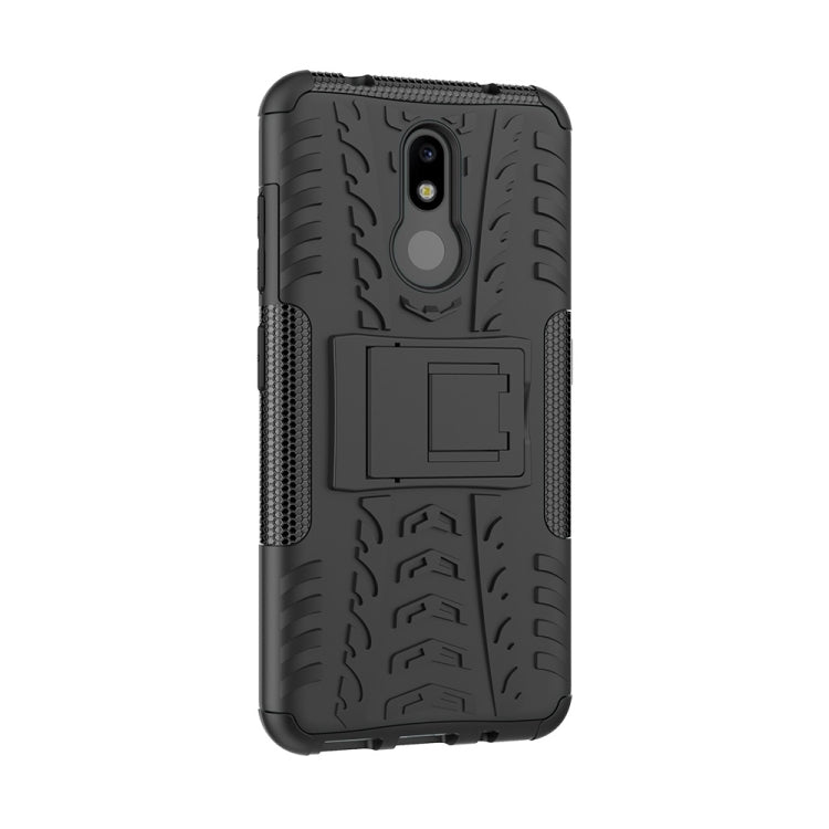 Custodia TPU+PC con supporto per Nokia 4.2