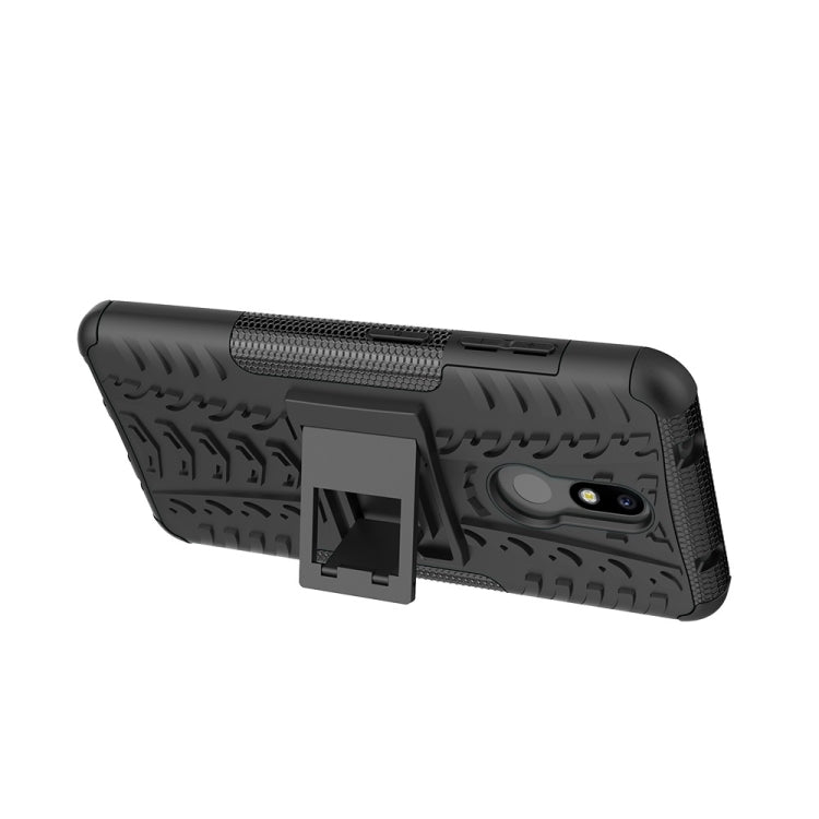 Custodia TPU+PC con supporto per Nokia 4.2
