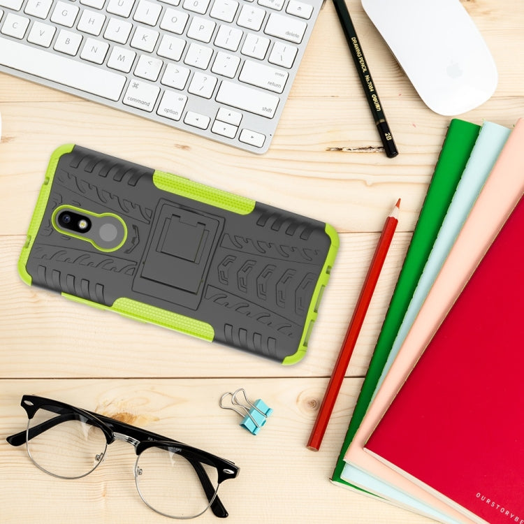 Custodia TPU+PC con supporto per Nokia 4.2
