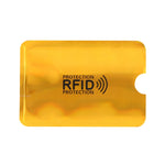 Custodia blocco RFID in alluminio per carte di credito 9x6,3 cm