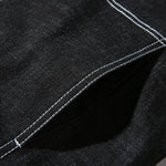 Giacca in denim da uomo con stampa di lettere casual con cappuccio, M, L, XL, XXL, XXXL, XXXXL