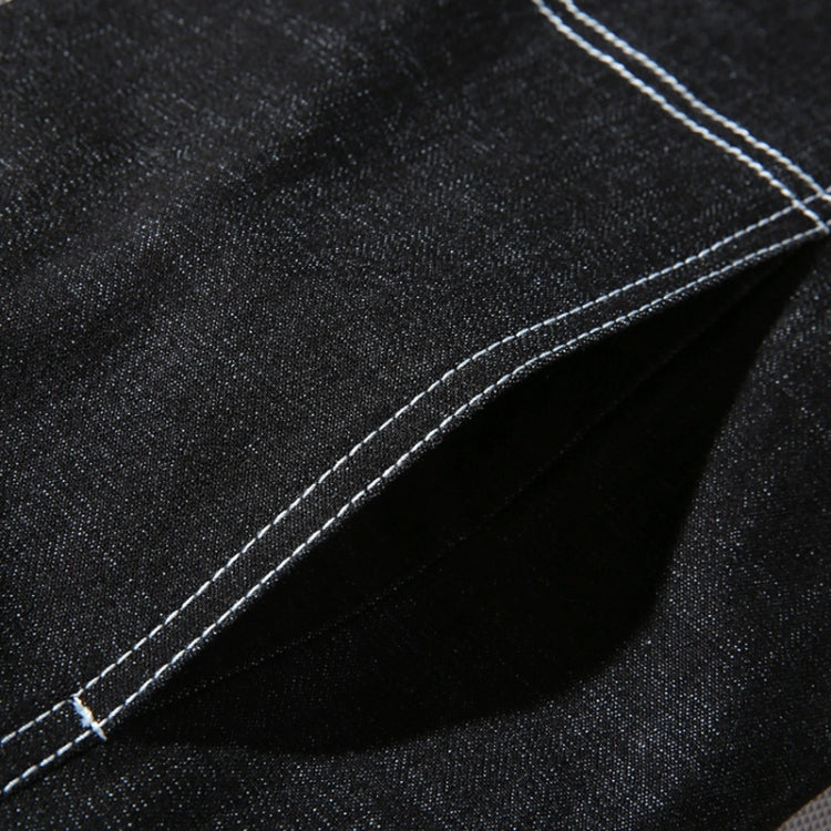 Giacca in denim da uomo con stampa di lettere casual con cappuccio, M, L, XL, XXL, XXXL, XXXXL