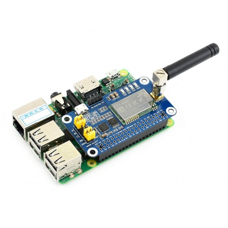 Banda di frequenza Waveshare SX1268 LoRa HAT 470 MHz per Raspberry Pi, applicabile per la Cina, 470MHz