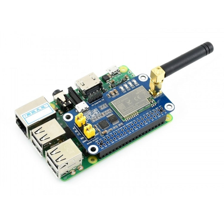 Waveshare SX1262 LoRa HAT Banda di frequenza 915 MHz per Raspberry Pi, applicabile per America/Oceania/Asia, 915MHz