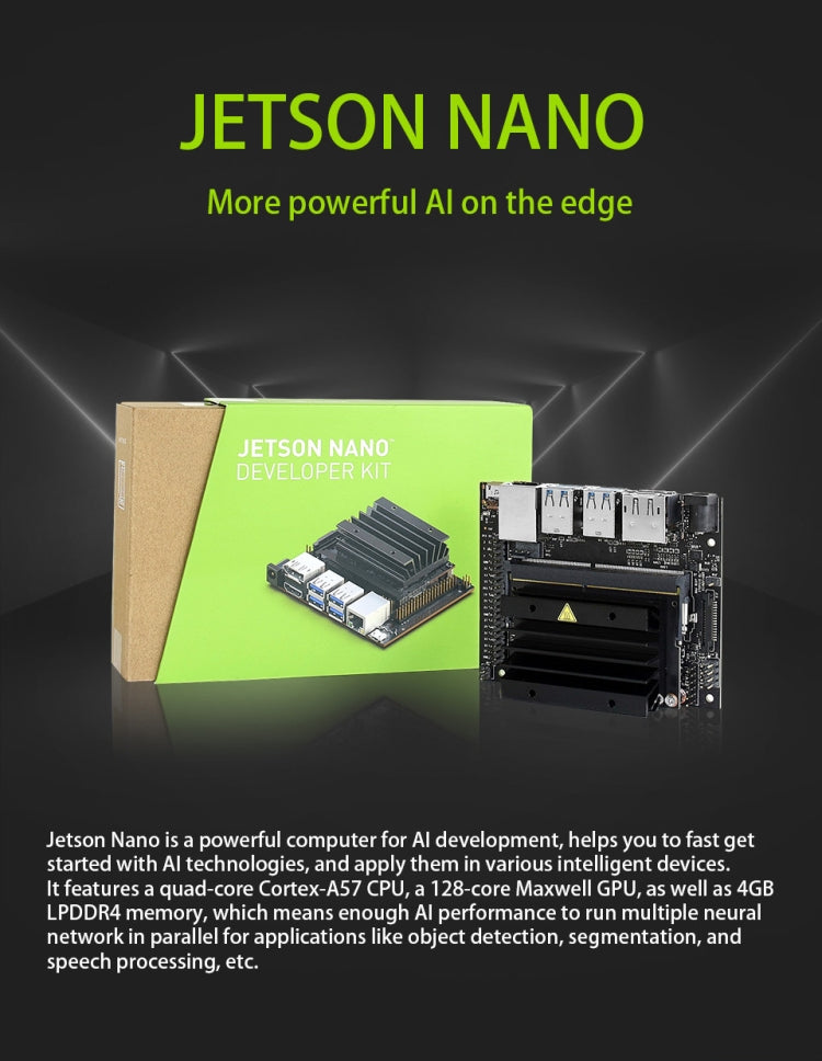 Waveshare JetBot AI Kit, robot AI basato su Jetson Nano, Based on Jetson Nano