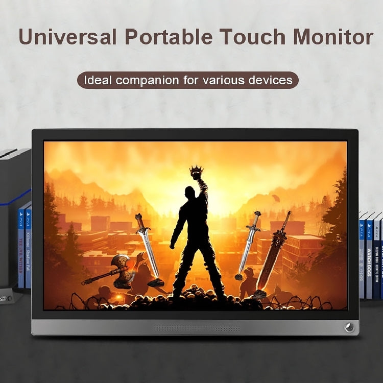 Waveshare 15,6 pollici 1920x1080 Full HD Monitor tattile IPS portatile universale, porta HD / Tipo-C, 15.6 inch / 16527