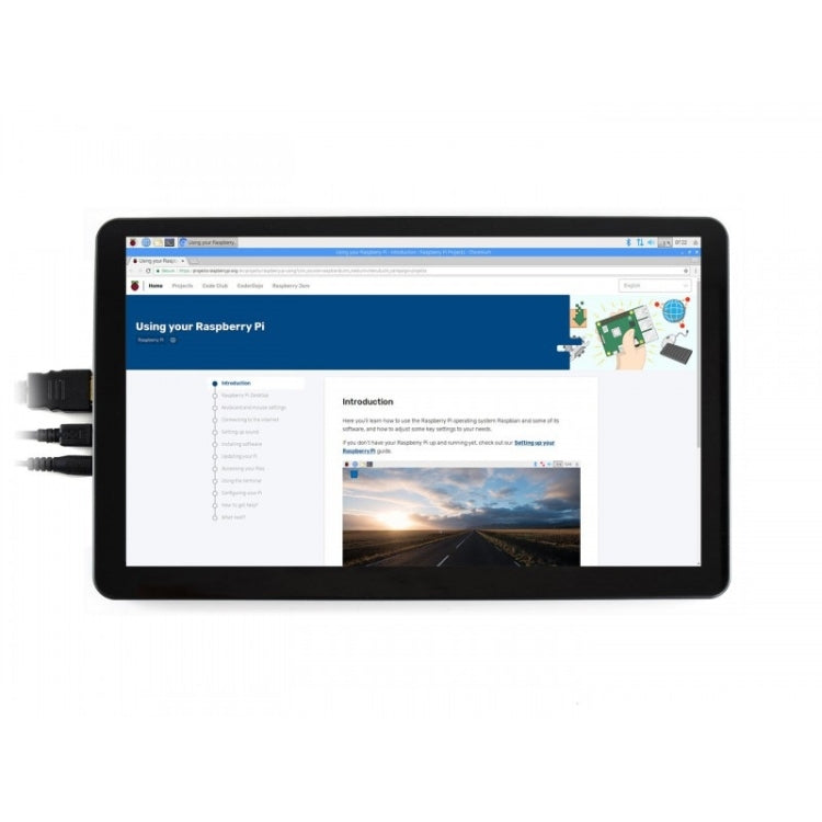 Waveshare Monitor 15,6" IPS 1920x1080 HDMI Touch con custodia