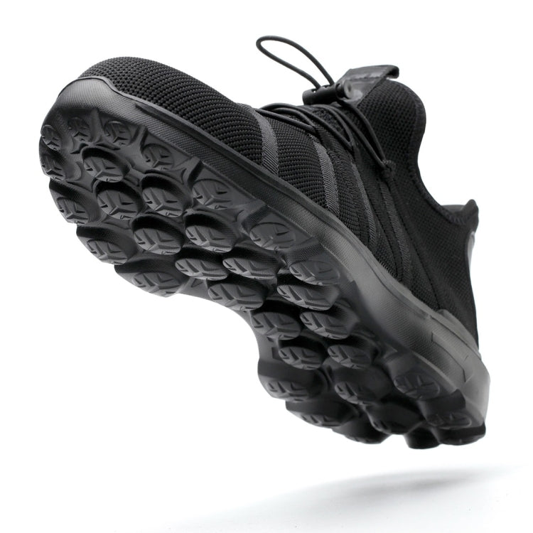 Jiefu Tessuto Volante Leggero E Traspirante Tutto Nero Anti Smashing E Anti Piercing Isolamento Elettrico Protezione Scarpe Di Sicurezza, 36, 37, 38, 39, 40, 41, 42, 43, 44, 45, 46, 47, 48