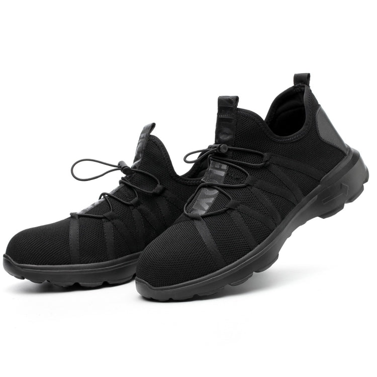 Jiefu Tessuto Volante Leggero E Traspirante Tutto Nero Anti Smashing E Anti Piercing Isolamento Elettrico Protezione Scarpe Di Sicurezza, 36, 37, 38, 39, 40, 41, 42, 43, 44, 45, 46, 47, 48