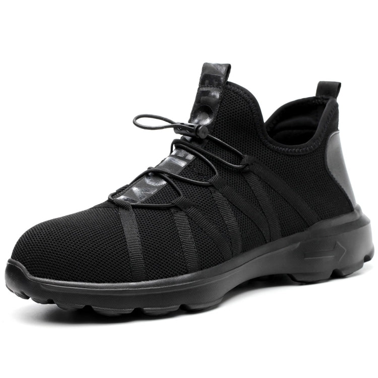 Jiefu Tessuto Volante Leggero E Traspirante Tutto Nero Anti Smashing E Anti Piercing Isolamento Elettrico Protezione Scarpe Di Sicurezza, 36, 37, 38, 39, 40, 41, 42, 43, 44, 45, 46, 47, 48