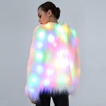 Costumi Cosplay Costumi di Natale e Notte di Halloween Luci colorate a LED Spettacolo di vestiti (Colore: bianco con dimensioni della luce: XXXXL), S, M, L, XL, XXL, XXXL, XXXXL
