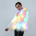 Costumi Cosplay Costumi di Natale e Notte di Halloween Luci colorate a LED Spettacolo di vestiti (Colore: bianco con dimensioni della luce: XXXXL), S, M, L, XL, XXL, XXXL, XXXXL