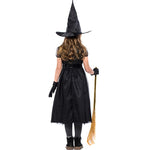 Costume da piccola strega di garza nera, costume da strega cosplay di Halloween, S, M, L