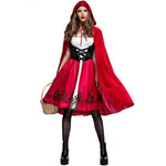 Costume da Cappuccetto Rosso per adulti Cosplay, S, M, L, XL, XXL, XXXL