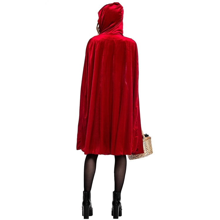 Costume da Cappuccetto Rosso per adulti Cosplay, S, M, L, XL, XXL, XXXL